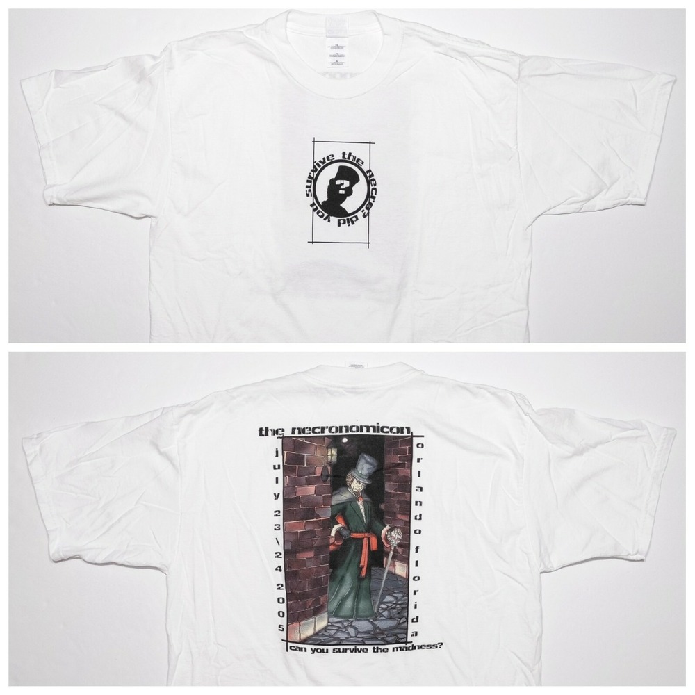 Vintage GILDAN Necronomicon 2005 Convention T-Shirt Orlando Florida XL